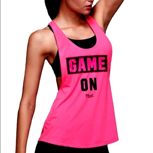 Victoria’s Secret Graphic Racerback Tank Top - Picture 1 of 3